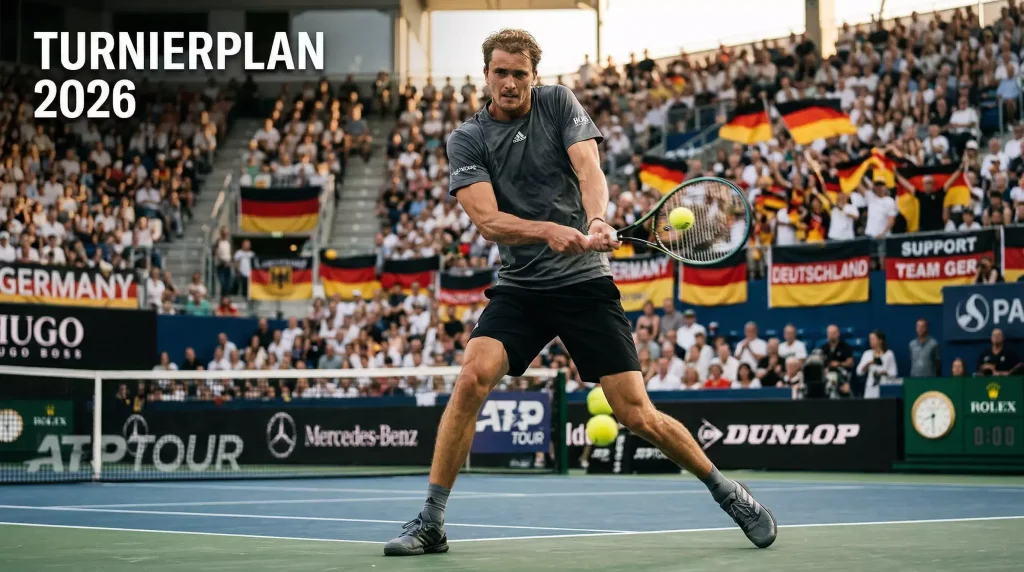 Alexander zverev turnierplan 2026 tennis Bild