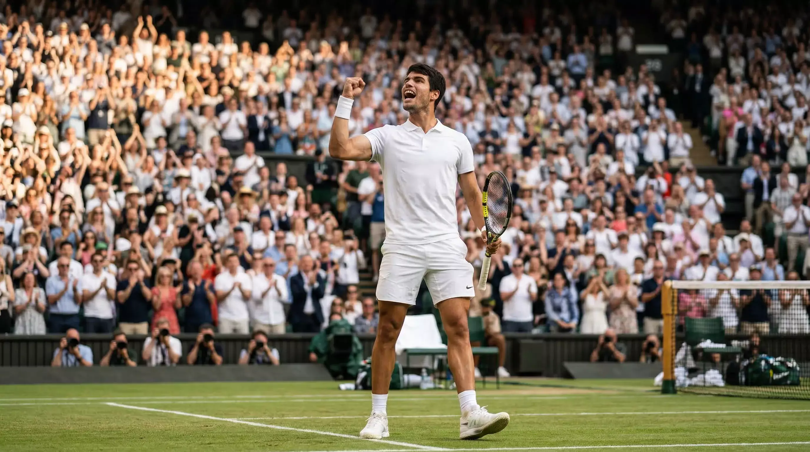 Deutscher Tennisspieler bei einem internationalen ATP-Turnier