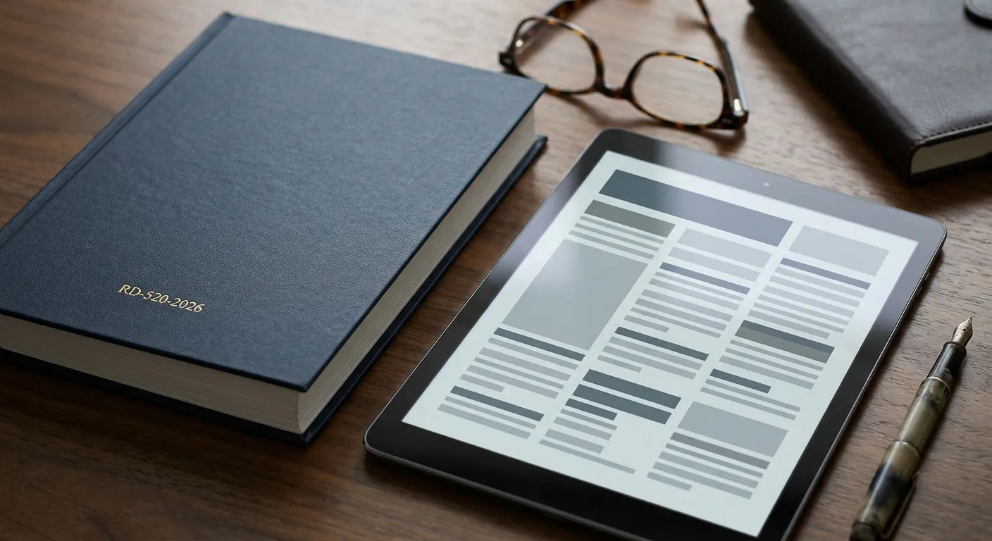 Documento legal y tablet mostrando marco regulatorio del juego online en España