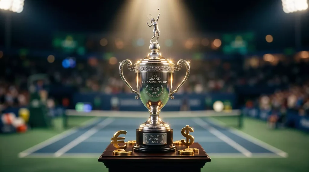 Tennis preisgeld 2026 pokal trophae Bild