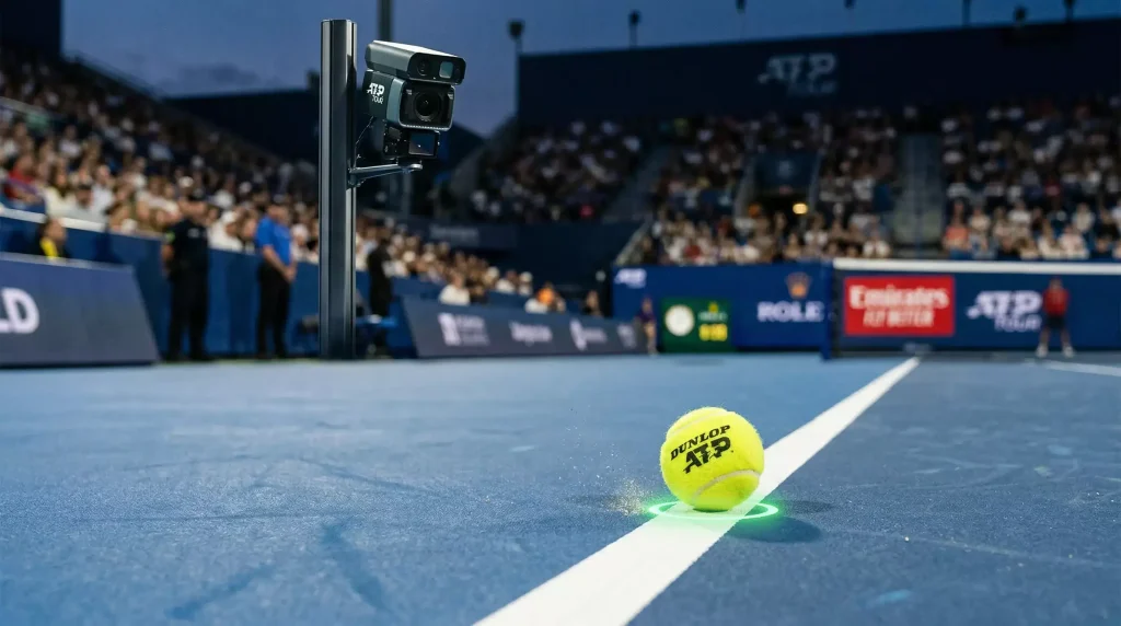 Tennis video review hawkeye technologie Bild